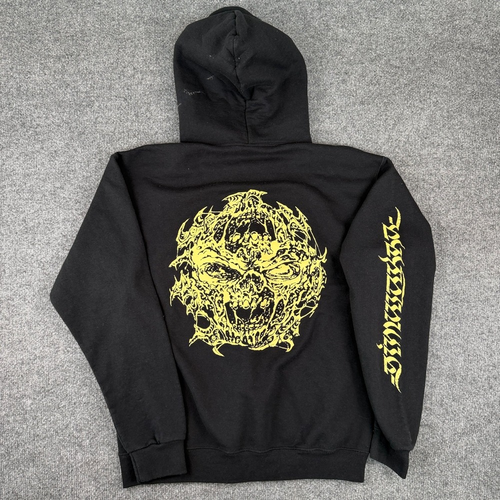 Simulakra Hoodie Mens M Black Hardcore Band Final Resting Place Discontent